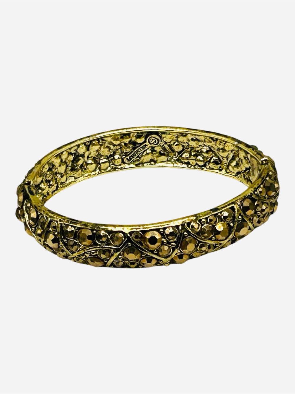 Vintage Hollycraft Golden Aurum Rhinestone Bracelet